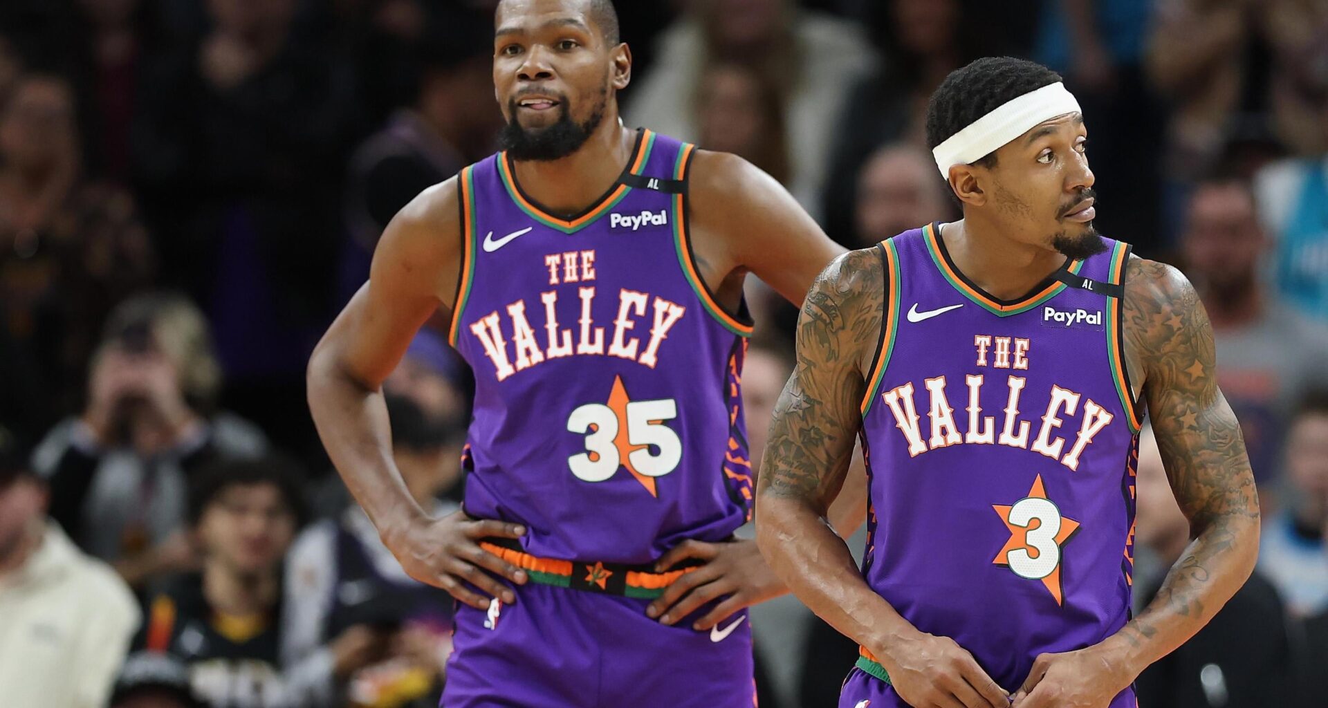 [Stumbaugh] Durant later responded to a post that said keeping him and Beal was "unsustainable for the culture" in Phoenix. "Most of yall in Phx want me off the team cuz of the toxic experience it was online for you while u live tweeted games," Durant wrote.