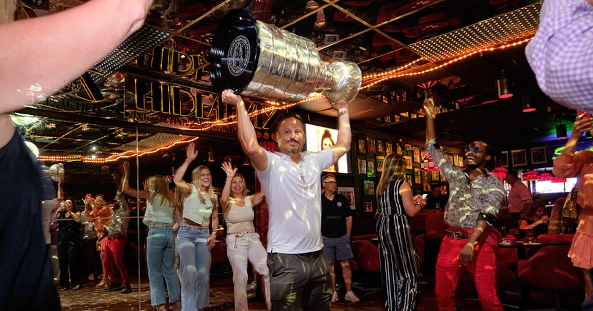 Stanley Cup tour includes Johnny’s Hideaway dance floor in Atlanta