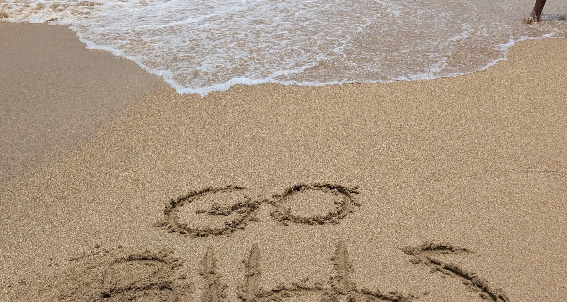 Had to represent our boys at Playa Crash Beach, Puerto Rico