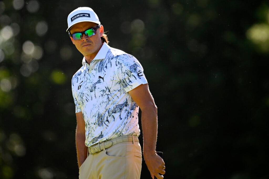 Rickie Fowler in action during the Travelers Championship 2025