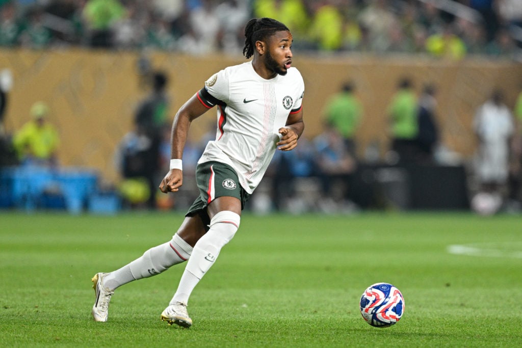 Chelsea attacker Christopher Nkunku playing against Palmeiras at the Club World Cup.