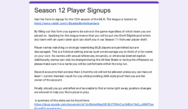 Major League Numberball is looking for more people for Season 12! - Mod Approved