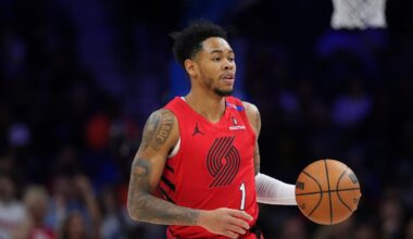 Anfernee Simons, entering the final season of a four-year $100 million contract, averaged 19.3 points and 4.8 assists for the Trail Blazers in 2024-25.