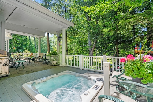 Lush golf course in your backyard in true northern Michigan? This nearly $3.5M luxury home has it all.