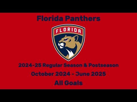 Florida Panthers | 2024-25 Season | All 346 Goals