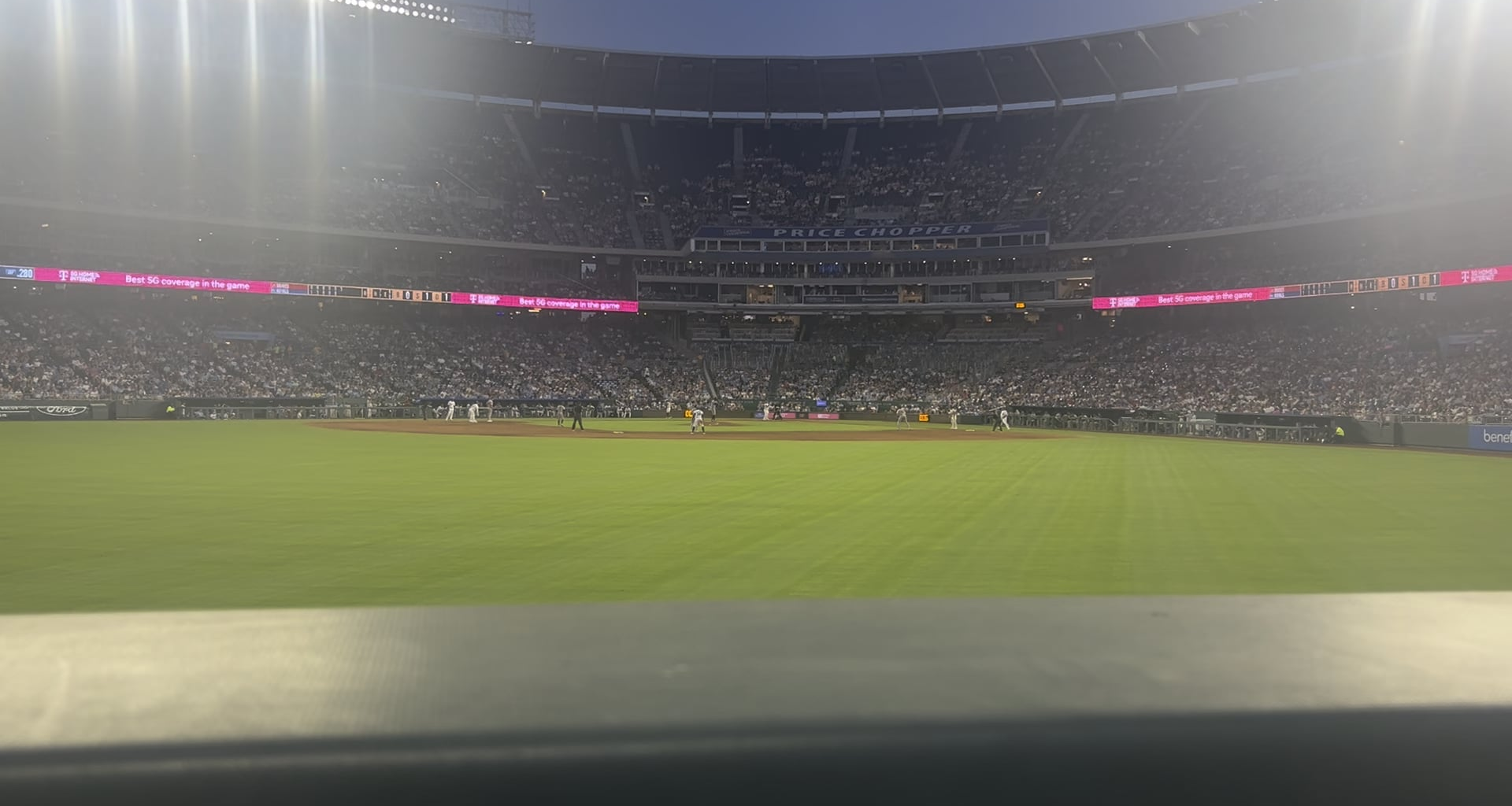 POV of Kyle Isbel’s base-clearing double:
