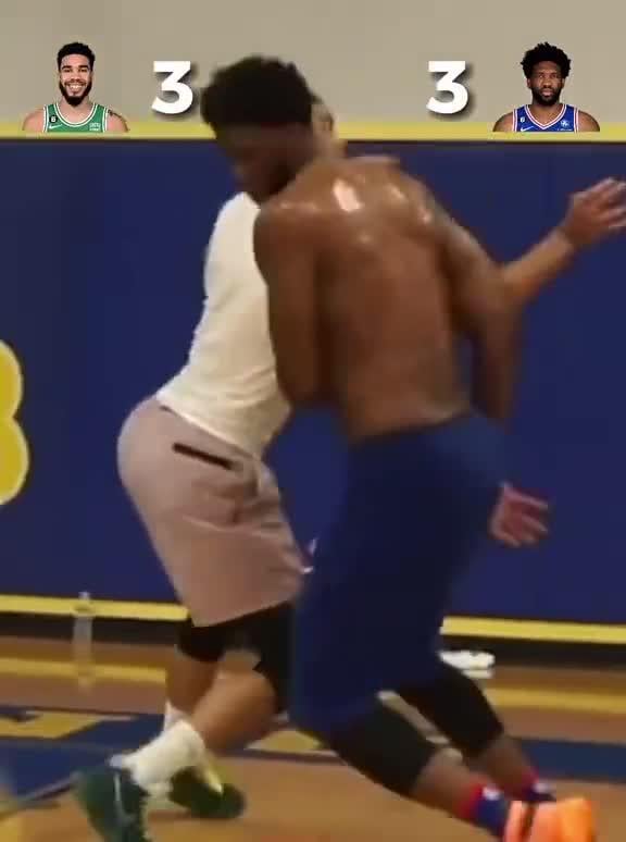 Old Embiid vs Tatum 1v1