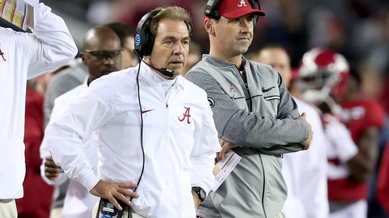 Brian Kelly says college football would be better with Nick Saban back image