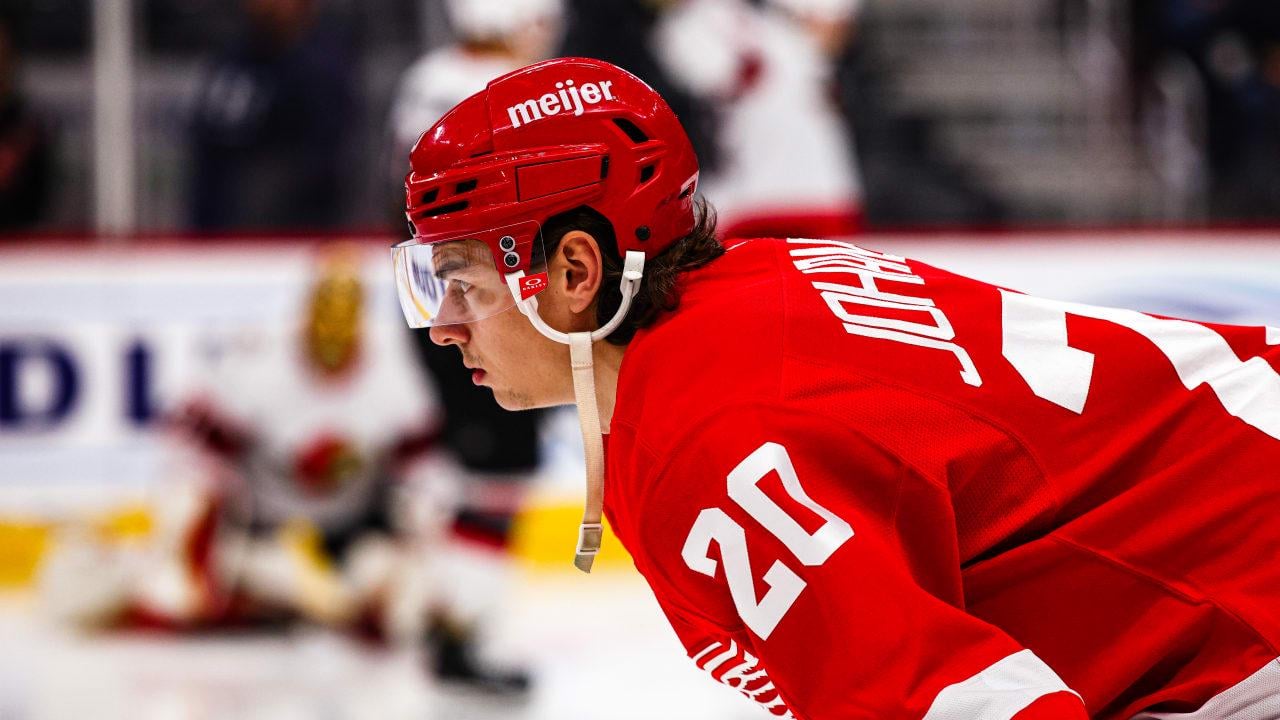 Re-signing two-year contract extension with Red Wings makes Johansson even more hungry for 2025-26