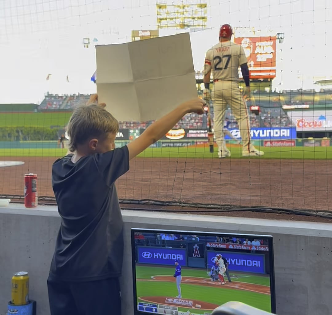 Mike Trout gave me a signed baseball ⚾️