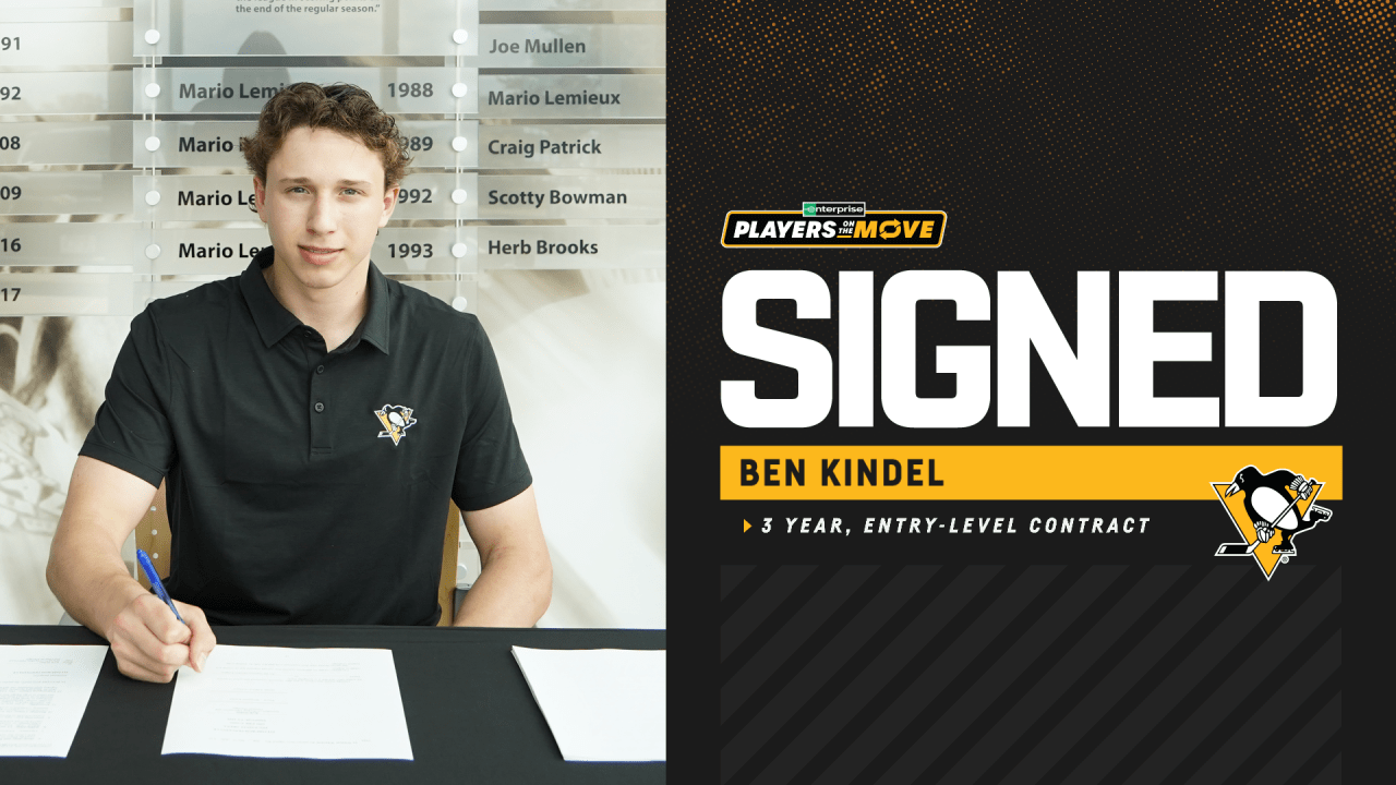 Penguins Sign Ben Kindel to a Three-Year, Entry-Level Contract