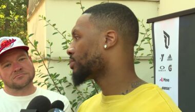 Damian Lillard says he had been Jrue Holiday's house while living in Milwaukee, and he had issues with the Wi-Fi: "When I lived in Milwaukee, I rented his house for two years so we talked a lot... We played them, we had an interaction and we were literally just talking about the Wi-Fi in his house."