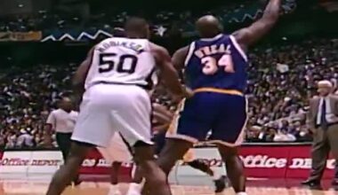 Shaq post move vs David Robinson (1998)