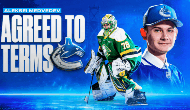 Vancouver Canucks agreed to terms with goaltender Aleksei Medvedev on a three-year, entry-level contract