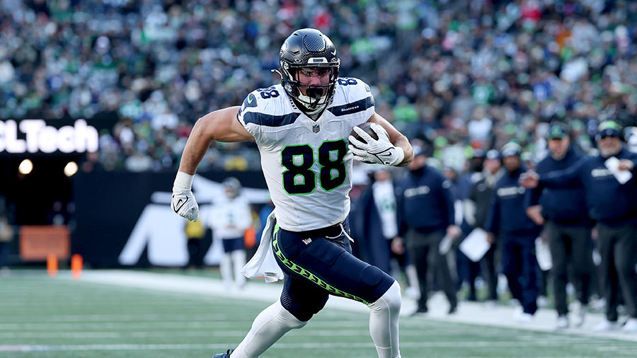 Seattle Seahawks AJ Barner New York Jets 2024...