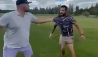 Man releases apology video after golf course fight with former NHLer Nick Tarnasky.
