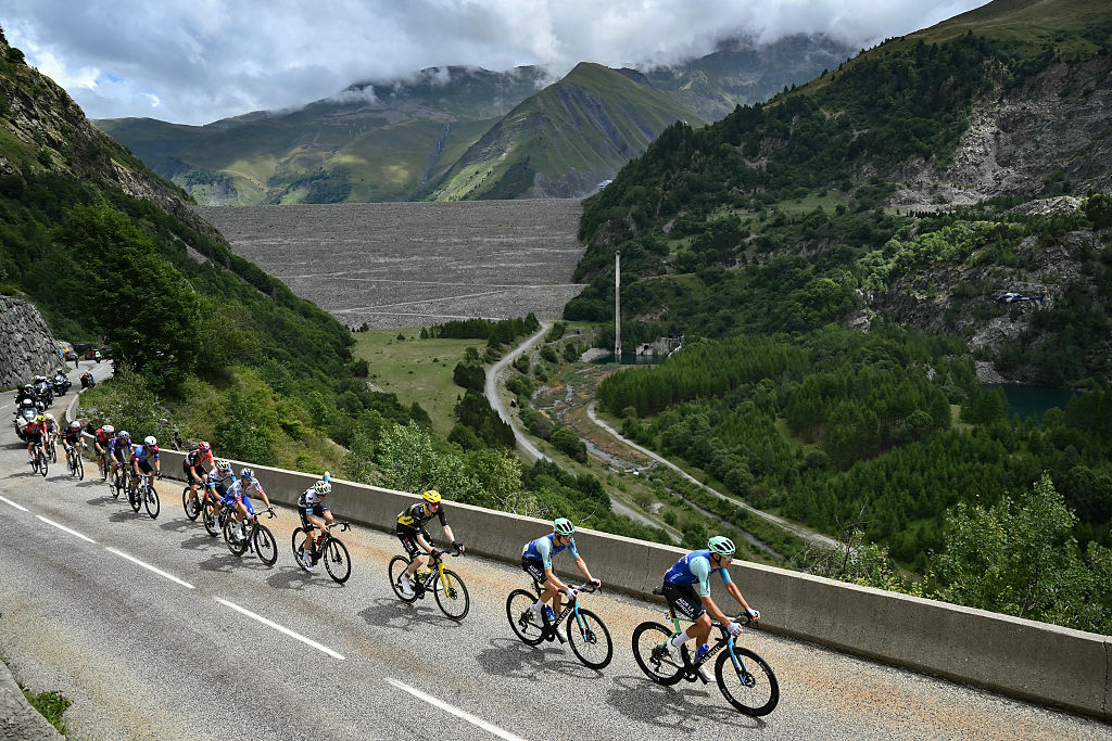 Decathlon AG2R La Mondial Team's French rider Bruno Armirail leads a breakaway in the ascent of Col du Glandon during the 18th stage of the 112th edition of the Tour de France cycling race, 171.5 km between Vif and Courchevel Col de la Loze, in the Alps, southeastern France, on July 24, 2025. (Photo by Marco BERTORELLO / AFP)