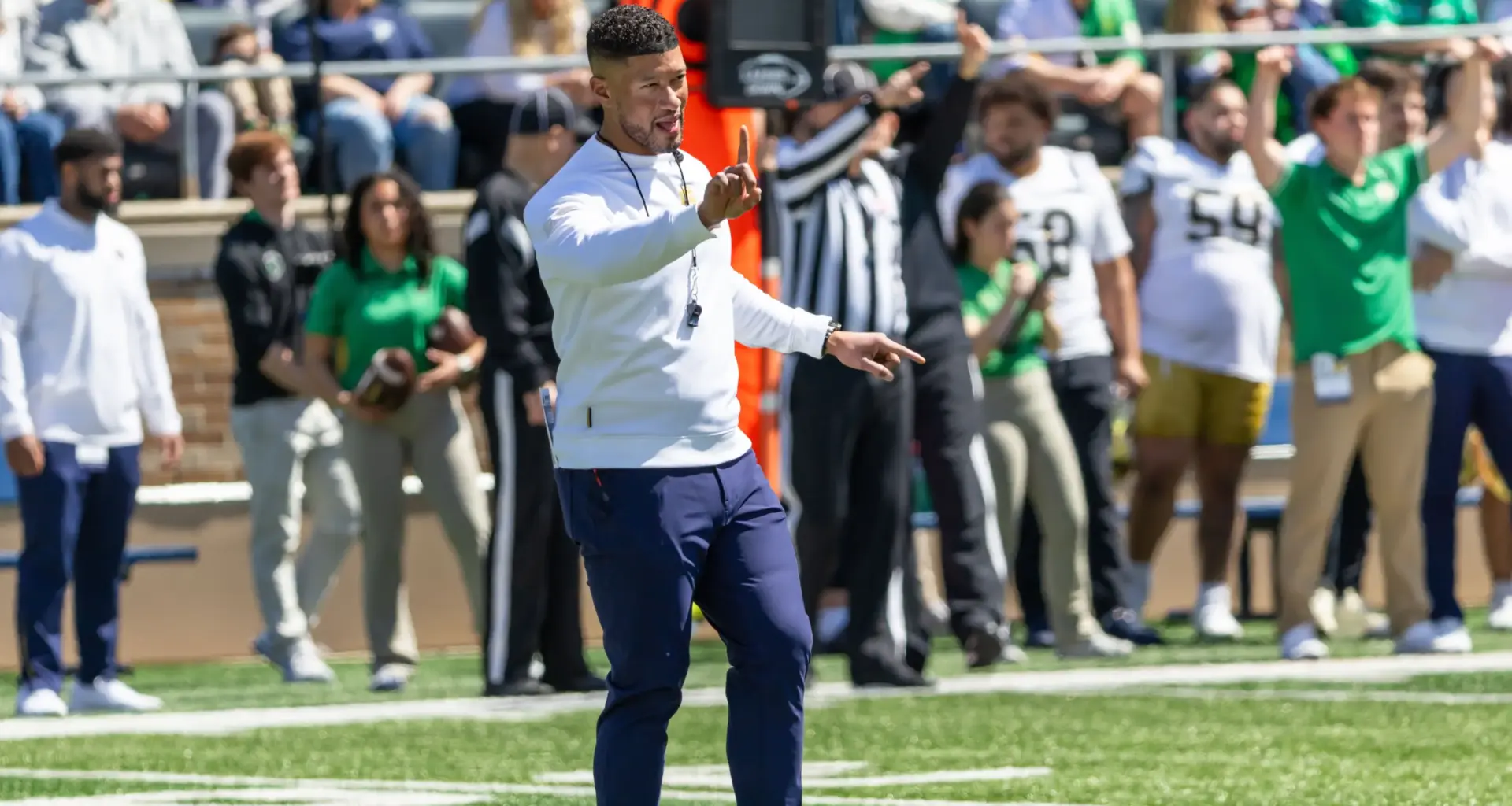 Marcus Freeman earns Notre Dame royalty's praise with unwavering commitment beyond college football pressures