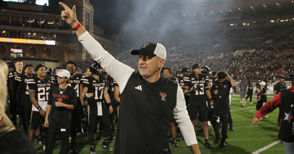 Texas Tech football coach Joey McGuire