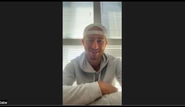 Media availability with Jets winger Gabriel Vilardi after signing his six-year deal