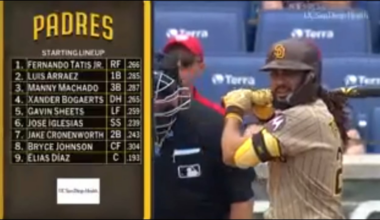 "Stepping up to the plate is Fernando, here's Don"