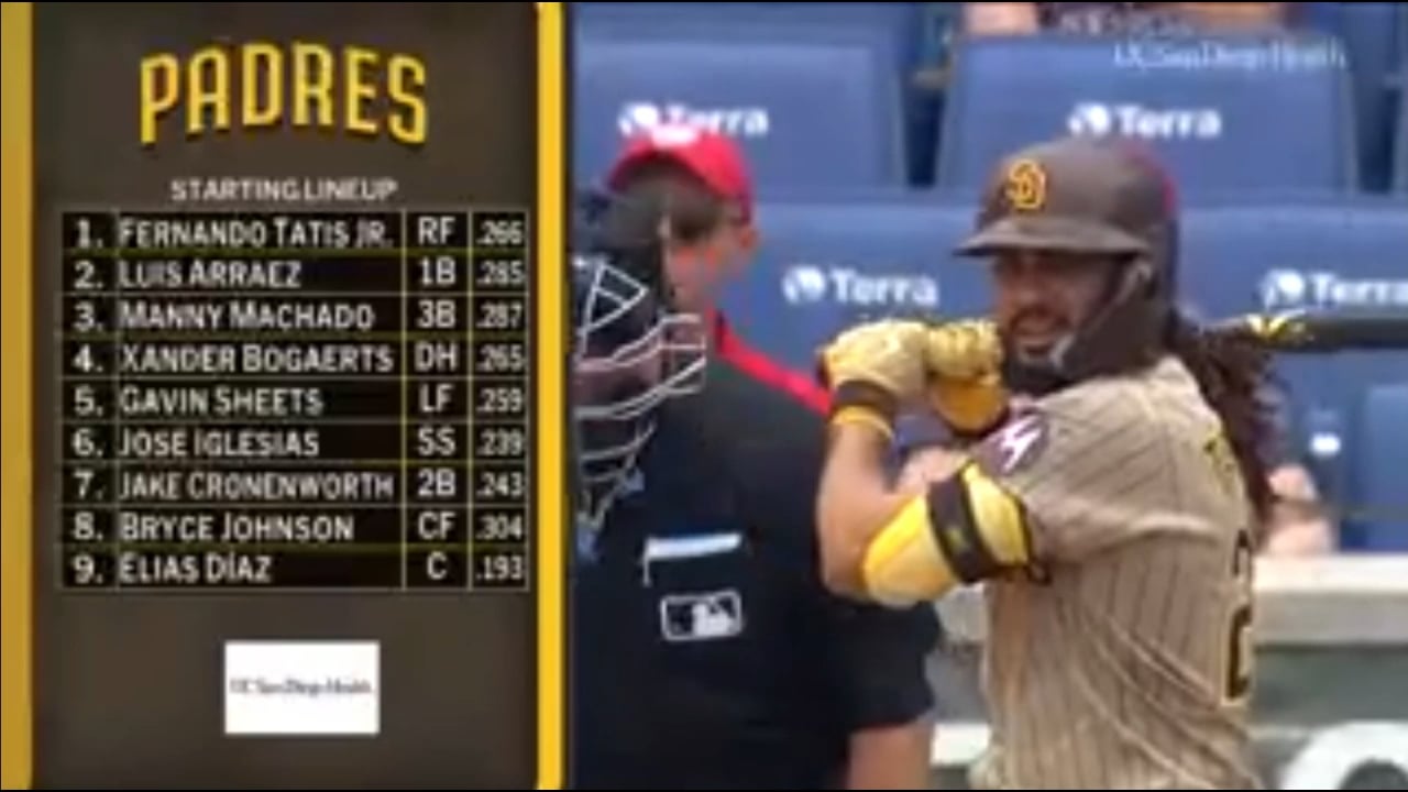 "Stepping up to the plate is Fernando, here's Don"