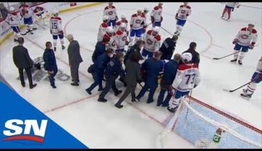 (Highlight) Noted sportsman Nikolaj Ehlers protecting an injured Jake Evans during post-whistle scum