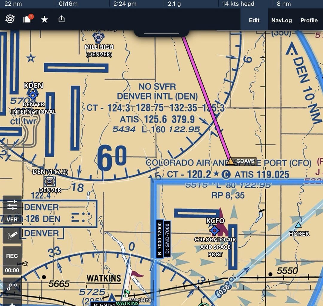 Weird aviation / Avalanche crossover, but there's a navigation waypoint named GOAVS just east of DIA, and another named SAKIC up by Fort Lupton. I haven't noticed any named for the other Colorado sports teams...