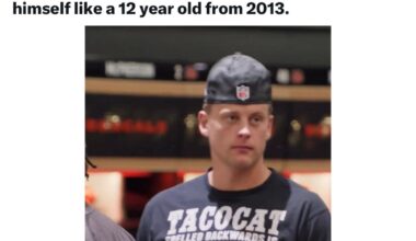 Joe Burrow’s shirt 😂
