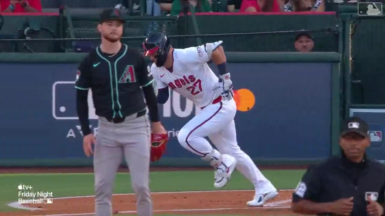 This man is always working! Trout turns on the jets and grinds out an extra-base hit. That's my HOFer!