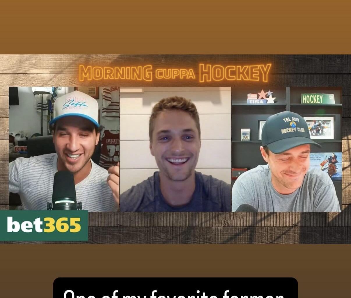 Chaffee will be on morning cup of hockey tomorrow at 9am est.