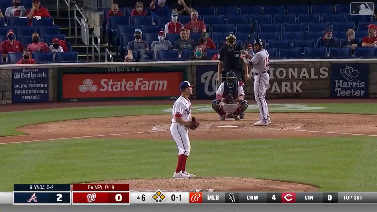 I randomly thought about Huascar Ynoa today so here he is hitting a homerun on May 5 20201