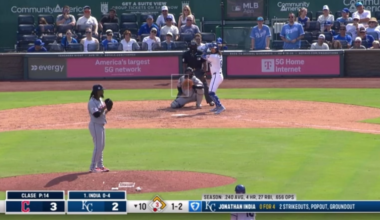 Jonathan India walk off homer to win game 1.