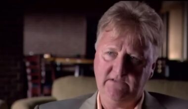 Larry Bird on playing his first game after Magic Johnson announced his HIV diagnosis and retirement: "I didn't want to be there that night. First time ever." For the rest of the season, "I didn't check the papers anymore. It didn't matter. I still wanted to compete, but it wasn't the same."