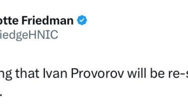 Jackets to re-sign Provorov, per Freidman