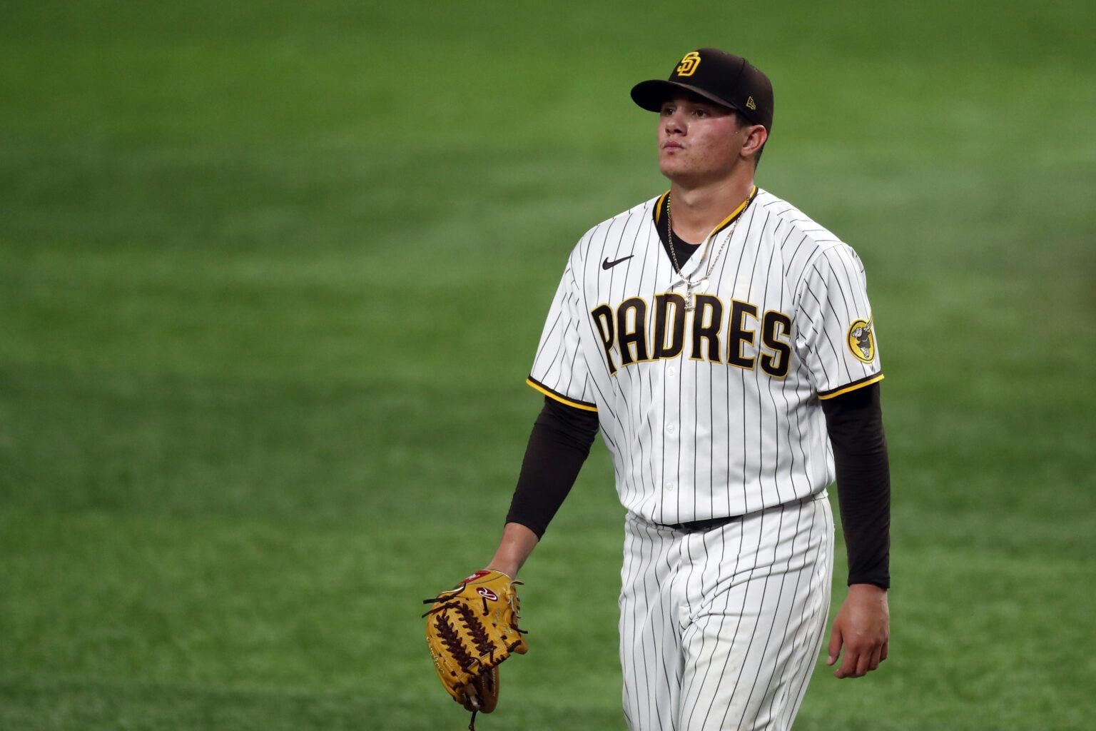 [Lin] Adrián Morejón’s new “kick-change” pitch, a modified half-knuckle changeup, has dominated righties—opponents are 0-for-10 with 5 Ks. He leads MLB relievers with 8 wins. His 1.72 ERA is the lowest on a Padres team that leads the league in bullpen ERA.