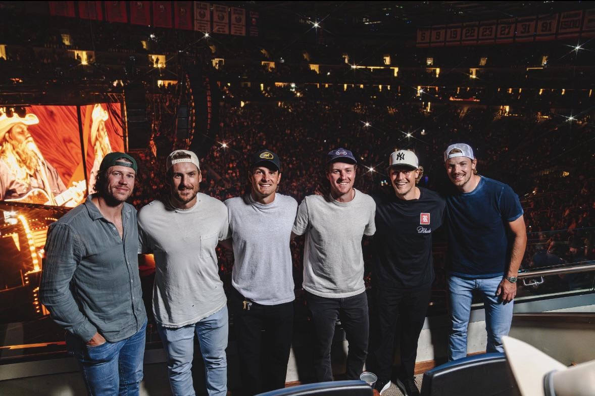 Some of the boys at UBS for Chris Stapleton