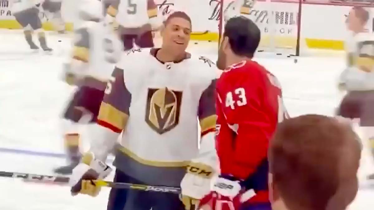 Ryan Reaves changes his tune on Tom Wilson after hanging out with him at Chandler Stephenson’s wedding: ‘He’s a great guy. He’s a great player.’
