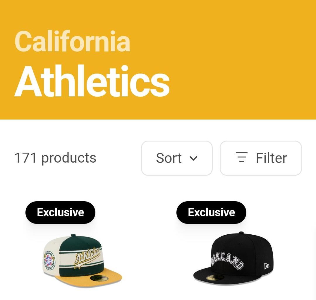 "California Athletics" on New Era