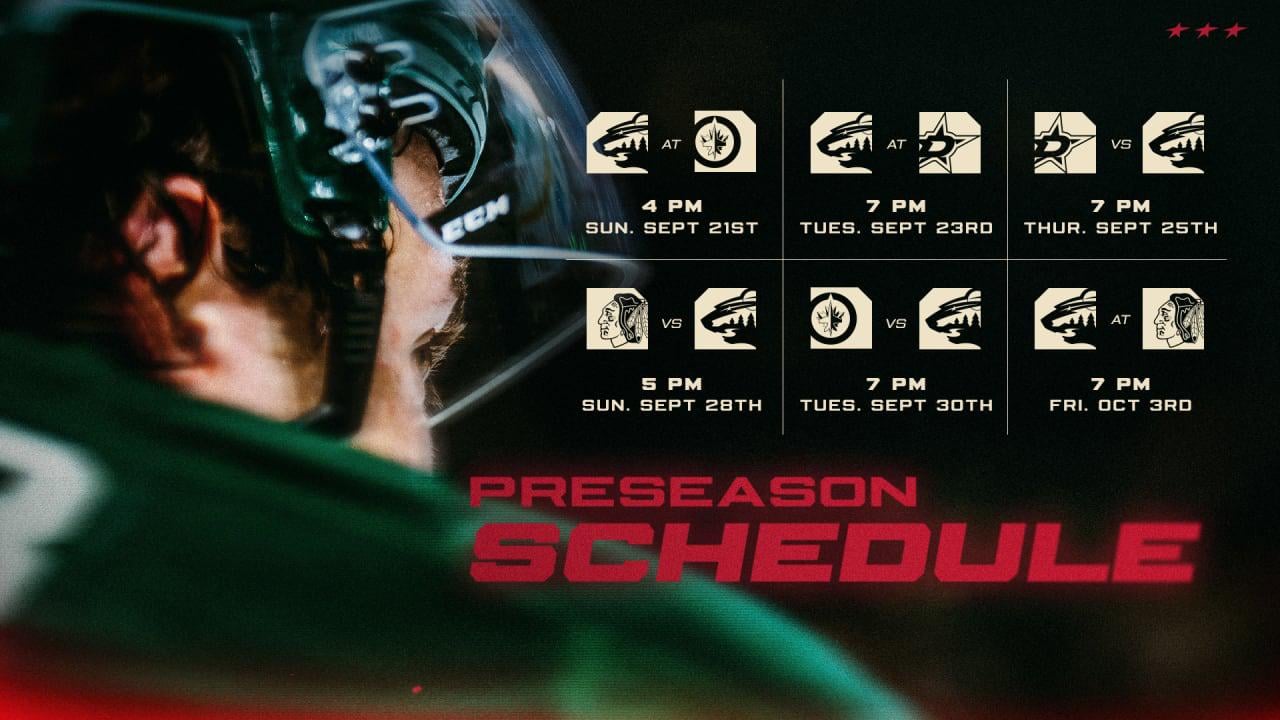 Minnesota Wild Announces 2025-26 Preseason Schedule | Minnesota Wild