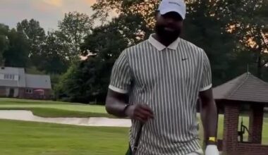 LeBron James tries golf for the second time, as he posted these videos on Instagram