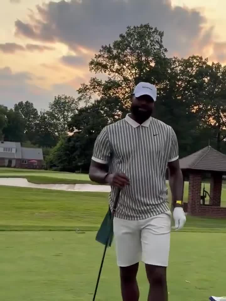 LeBron James tries golf for the second time, as he posted these videos on Instagram