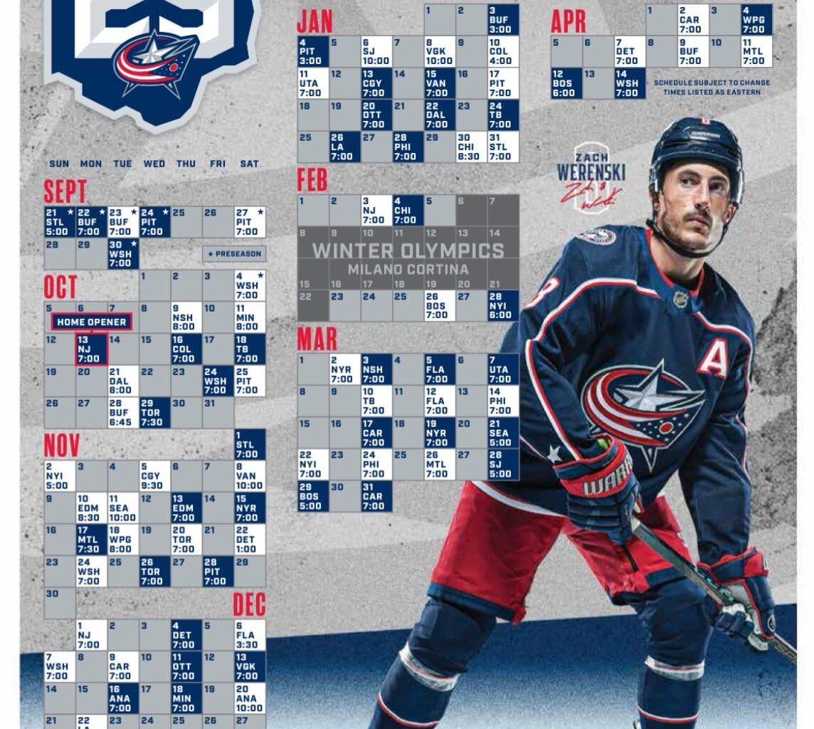 2025 - 2026 Schedule