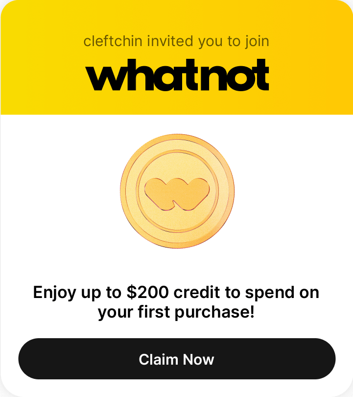 $10 -$200 off your 1st purchase on Whatnot