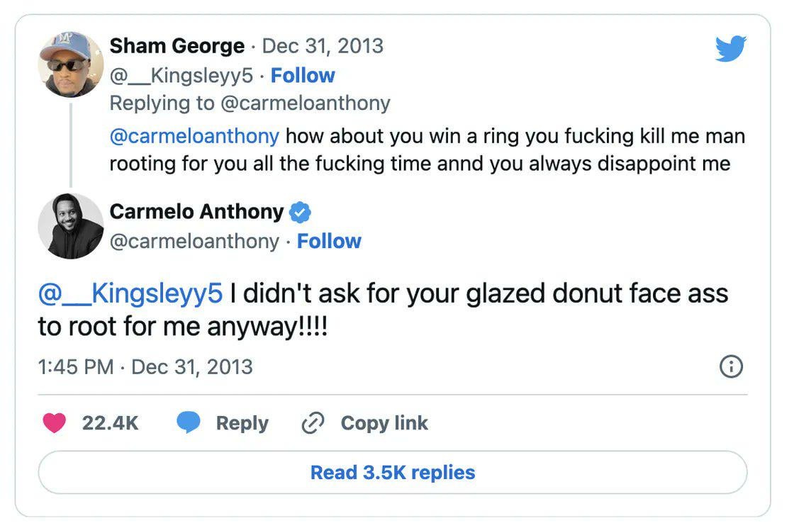 Throwback to Carmelo Anthony's finest moment as a Knick