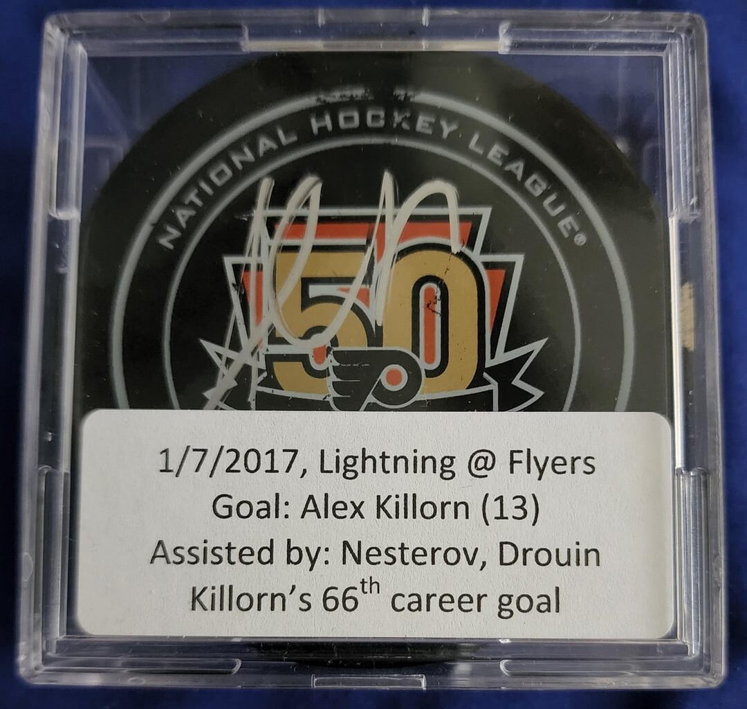 Alex Killorn Goal Puck - signed