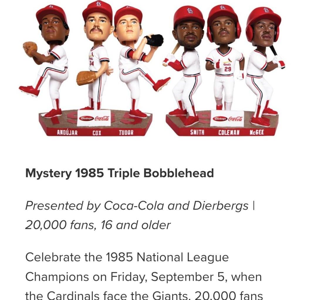Mystery 1985 Triple Bobblehead Night