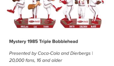 Mystery 1985 Triple Bobblehead Night