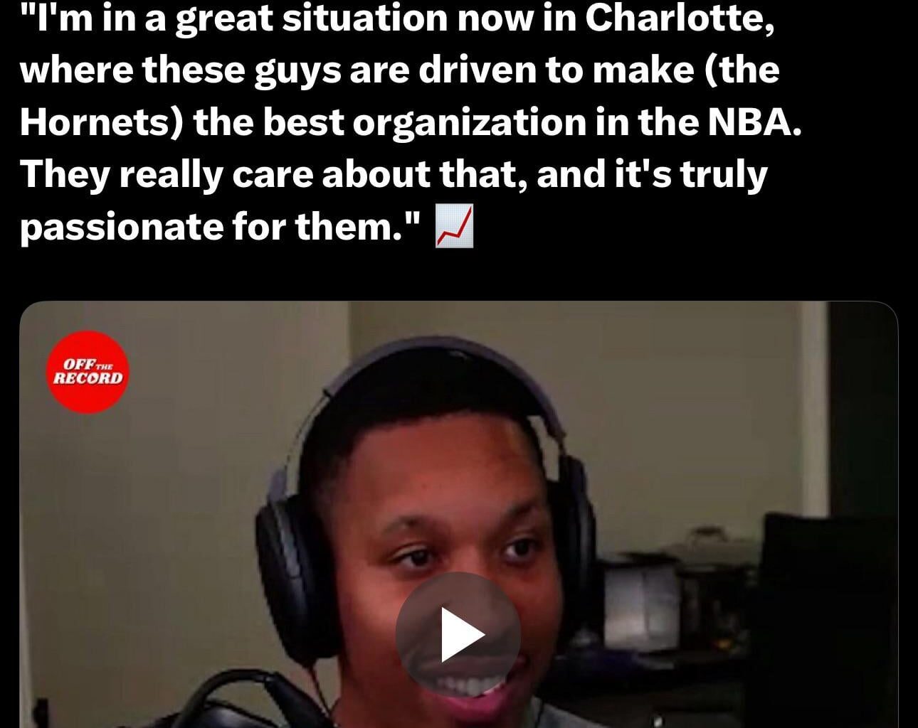 Grant Williams on Charlotte