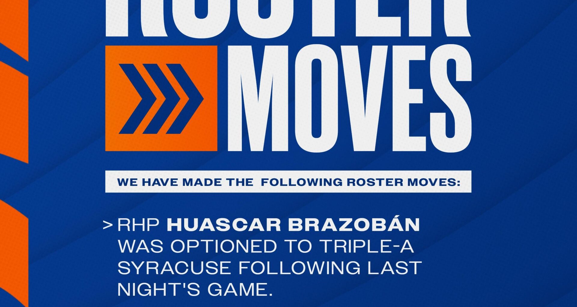 [Mets] Roster moves 7/29/2025